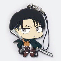 Levi Attack on Titan Trading Rubber Strap Key Chain [USED]