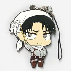 Levi Cleaning Ver. Attack on Titan Trading Rubber Strap Key Chain [USED]