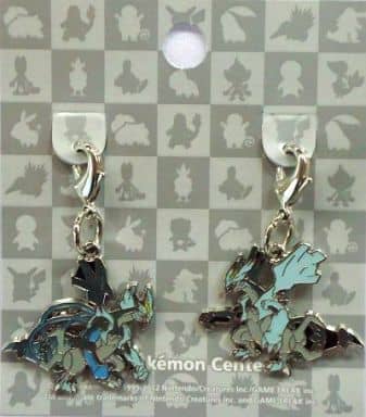 Black Kyurem Pokemon National Pokedex Metal Charm Pokemon Center Limited Set of 2 Charm [USED]
