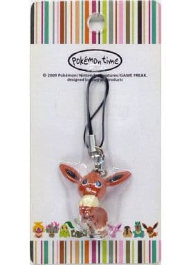 Eevee Pokemon Strap Pokemon Time Pokemon Center Limited Key Chain [USED]