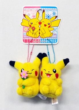 Pair Pikachu Pokemon Mascot Set Pokemon Center Limited Key Chain [USED]