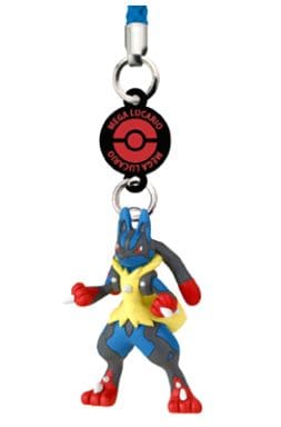 Mega Lucario Pokemon Pokemon Netsuke DX01 Side X Key Chain [USED]