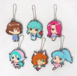 Keiko Yukimura, etc. Yu Yu Hakusho Rubber Mascot Vol.6 All 6 Types Set Key Chain [USED]