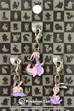 Goomy Sliggoo Goodra Pokemon National Pokedex Metal Charm Pokemon Center Limited Set of 3 Charm [USED]