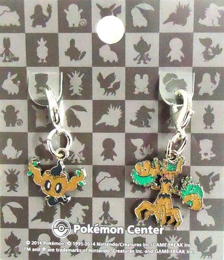 Phantump Trevenant Pokemon National Pokedex Metal Charm Pokemon Center Limited Set of 2 Charm [USED]
