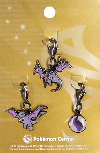 Mega Aerodactyl Pokemon Metal Charm Pokemon Center Limited Charm [USED]