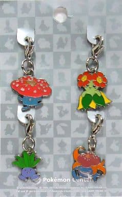 Oddish, etc. Pokemon National Pokedex Metal Charm Pokemon Center Limited Set of 4 Charm [USED]