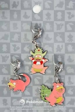 Slowpoke Slowbro Slowking Pokemon National Pokedex Metal Charm Pokemon Center Limited Set of 3 Charm [USED]