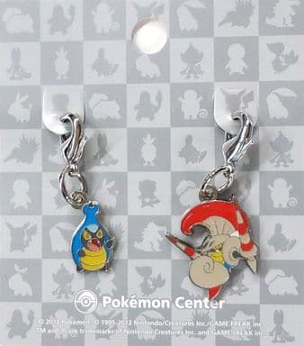 Karrablast Escavalier Pokemon National Pokedex Metal Charm Pokemon Center Limited Set of 2 Charm [USED]