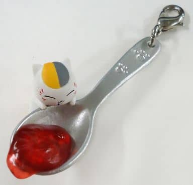 Nyanko-sensei Drool Natsume's Book of Friends One Scoop Mini Figure There's Always Room For Dessert Key Chain [USED]