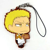 Reiner Braun Attack on Titan Ichiban Kuji Fly! Survey Corps!! Chimi Chara Rubber Strap Prize I Key Chain [USED]