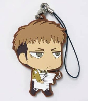 Jean Kirstein Attack on Titan Ichiban Kuji Fly! Survey Corps!! Chimi Chara Rubber Strap Prize I Key Chain [USED]