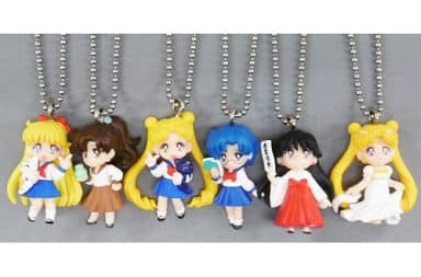 Usagi Tsukino, etc. Sailor Moon Sailor Moon Swing 004 All 6 Types Set Key Chain [USED]