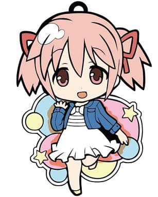 Madoka Kaname Puella Magi Madoka Magica The Movie Rebellion Toys Works Collection Kisekae Niitengomu! Key Chain [USED]