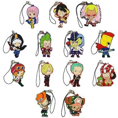 Trafalgar Law, etc. One Piece Ichiban Kuji Dressrosa Arc Rubber Charm Prize I All 13 Types Set Key Chain [USED]