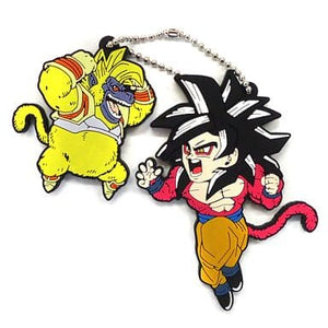 Golden Ozaru Son Goku Super Saiyan 4 Dragon Ball Ichiban Kuji Thank You! 30th!! Super Saiyan Great Gathering Rubber Key Chain Prize H Key Ring [USED]