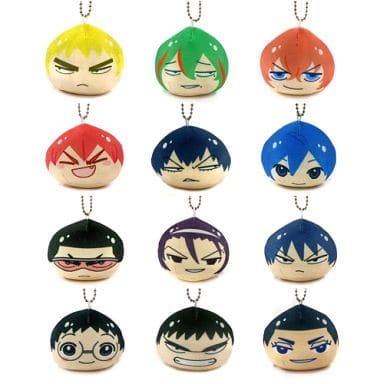 Yusuke Makishima, etc. Yowamushi Pedal Omanjuu Niginigi Mascot All 12 Types Set Key Ring [USED]