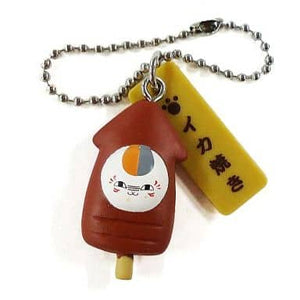 Nyanko-sensei Grilled Squid Natsume's Book of Friends Kudaore Mascot Key Chain [USED]