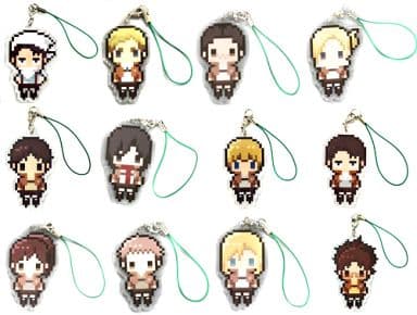 Ellen Yeager, etc. Attack on Titan Petite Bit Strap Collection All 12 Types Set Key Chain [USED]