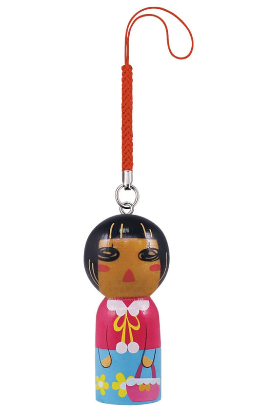 Hina-chan March Comes in like a Lion Chara Kokeshi Key Chain [USED]