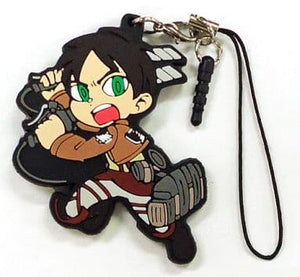 Ellen Yeager Attack on Titan Crimson Bow and Arrow Rubber Cleaner Strap Key Chain [USED]