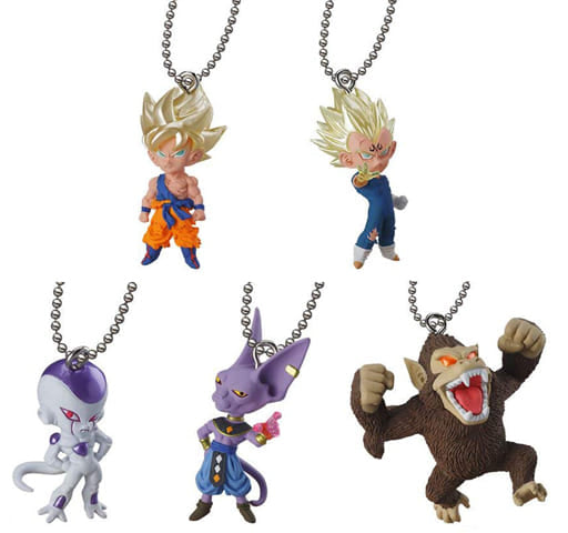 Son Goku, etc. Dragon Ball Z Ultimate Deformed Mascot The Best 08 All 5 Types Set Key Chain [USED]