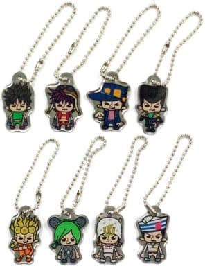 Jonathan Joestar, etc. Jojo's Bizarre Adventure Jojo x Pansonworks Plate All 8 Types Set Key Chain [USED]