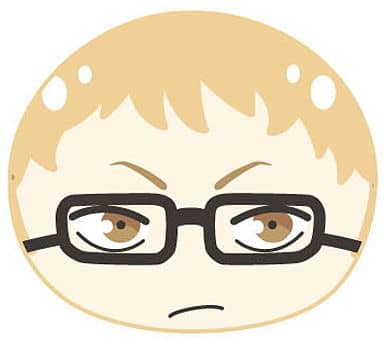 Kei Tsukishima Haikyu!! Omanjuu Niginigi Mascot 2 Key Ring [USED]