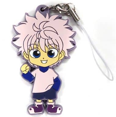 Killua Hunter x Hunter Lottery Phantom Troupe Ver. Rubber Charm Prize F Key Chain [USED]