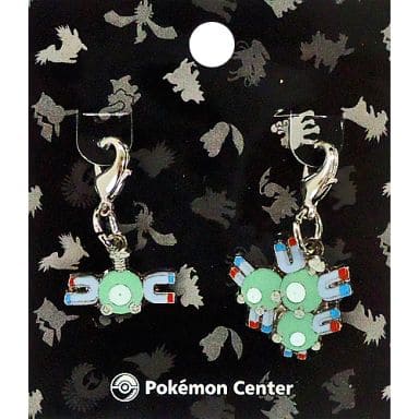 Magnemite Magneton Pokemon Johto Pokedex Metal Charm Pokemon Center Limited Set of 2 Charm [USED]