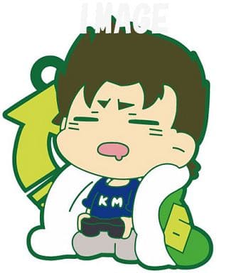 Kuramochi Ace of the Diamond Eformed Futonmushi Rubber Strap Key Ring [USED]