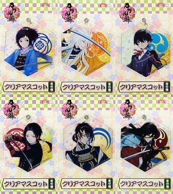 Yamatonokami Yasusada, etc. Touken Ranbu ONLINE Clear Mascot All 6 Types Set Key Chain [USED]