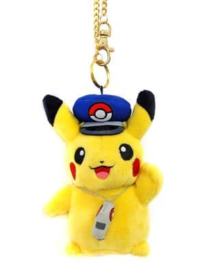 Pikachu Station Master Pokemon Pokemon Store Tokyo Station Store Ver. Mascot Pokemon Store Tokyo Station Store Limited Key Chain [USED]