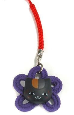 Black Nyanko Plum Knot Natsume's Book of Friends Nyanko-sensei Good Luck Knot String Netsuke Key Chain [USED]