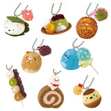 Shirokuma, etc. Sumikko Gurashi Oyatsu Mascot All 8 Types Set Key Ring [USED]