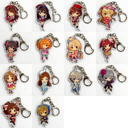 Uzuki Shimamura, etc. THE IDOLM@STER Cinderella Girls Joint Acryl Collection: Joicole All 14 Types Set Key Chain [USED]