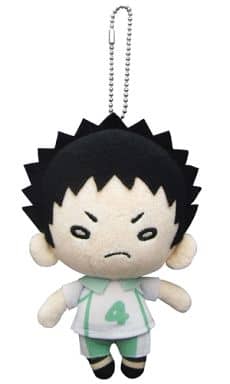 Hajime Iwaizumi Haikyu!! Second Season Nitotan Plush Toy with Ball Chain Key Chain [USED]