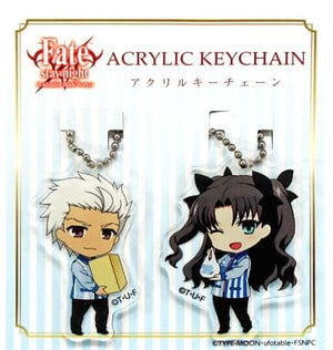 Rin Tohsaka Archer Fate/stay night: Unlimited Blade Works Acrylic Key Chain LAWSON Limited Set of 2 Key Chain [USED]