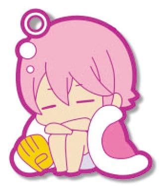 Ryosuke Kominato Ace of the Diamond Eformed Futonmushi Rubber Strap 3rd Key Ring [USED]
