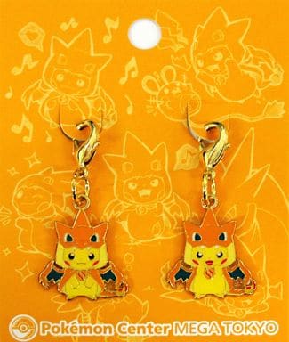 Pokemon Center Mega Tokyo no Pikachu Pokemon Metal Charm Set Pokemon Center Limited Set of 2 Charm [USED]