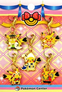 Pikachu Cosplay Pokemon Omega Ruby Alpha Sapphire Metal Charm Set Pokemon Center Limited 5 Piece Set Charm [USED]