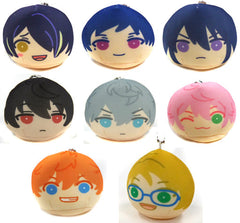 Subaru Akehoshi, etc. Ensemble Stars! Omanjuu Niginigi Mascot 1 All 8 Types Set Key Ring [USED]