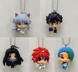 Hiei, etc. Yu Yu Hakusho Deformed Mascot 2 All 5 Types Set Key Chain [USED]