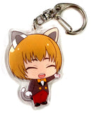 Armin Arlert Cat Ear Attack on Titan Acrylic Key Chain Nanja Town Limited Shinzou o Sasageyo! Chousa Heidan Garapon Kenpeidan Prize Key Chain [USED]