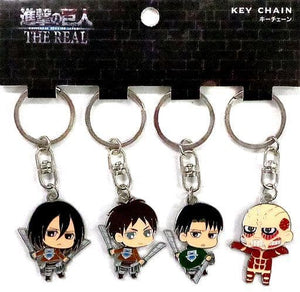 Ellen, etc. Attack on Titan Key Chain Attack on Titan: The Real Universal Studios Japan Limited Set of 4 Key Chain [USED]