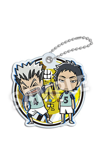 Bokuto Akaashi Haikyu!! Season 2 Acrylic Slide Key Chain Key Chain [USED]