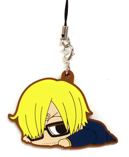Sanji One Piece Darun Dressrosa Arc Rubber Strap Collection Key Chain [USED]