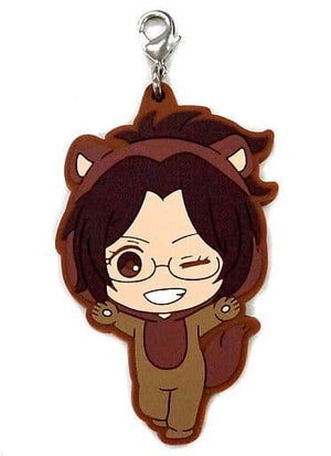 Hange Ferret Forest Animals Attack on Titan: Junior High Ichiban Kuji Bunkasai no Maki Rubber Mascot Prize G Key Chain [USED]