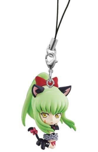 C.C. Code Geass Ichiban Kuji Premium CODE BLACK 1st Live Encore! Kyun Character Accent Prize H Key Ring [USED]