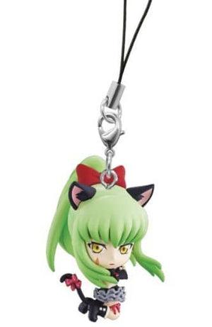 C.C. Code Geass Ichiban Kuji Premium CODE BLACK 1st Live Encore! Kyun Character Accent Prize H Key Ring [USED]